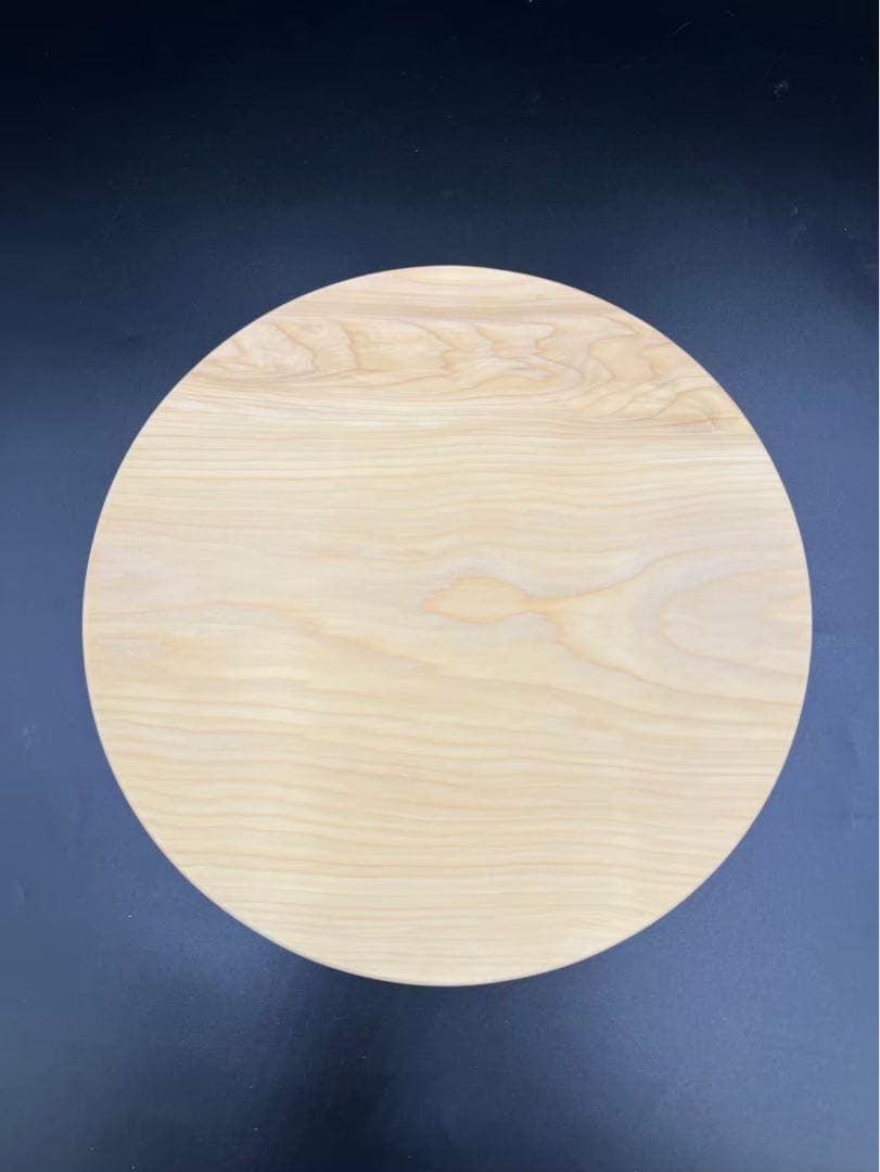 [即購入OK] 本榧(ほんかや) 円形まな板　無垢材一枚物　新品未使用　極上品