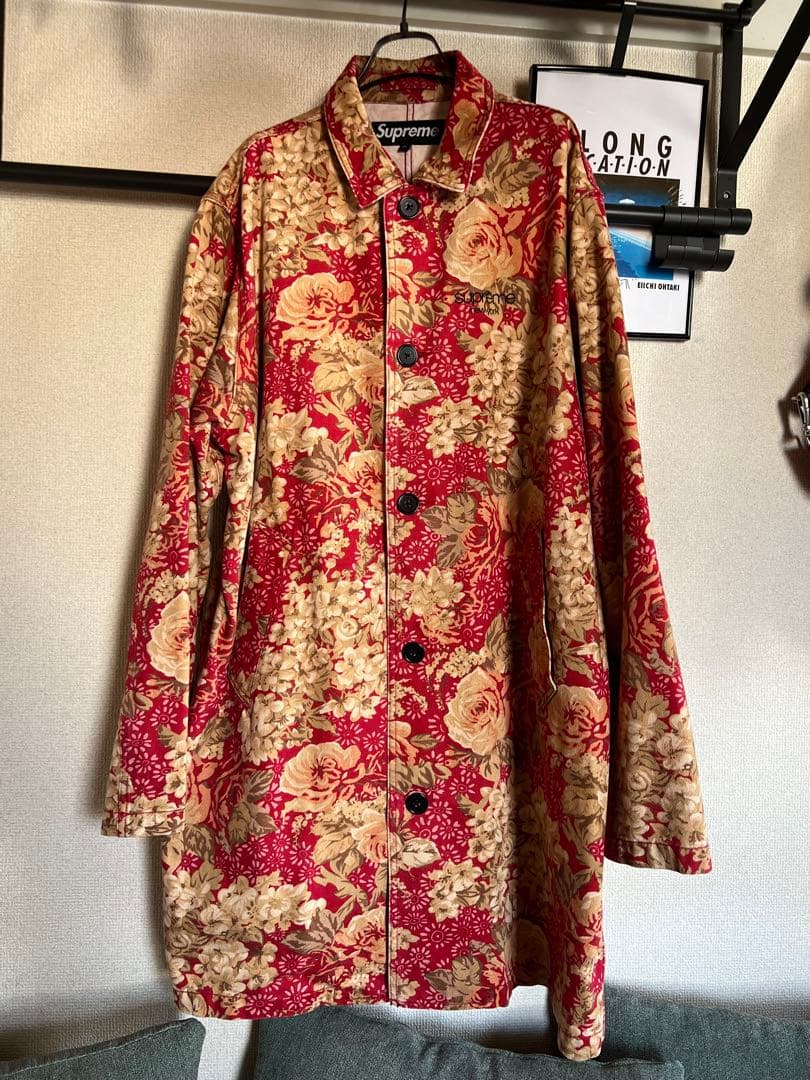 ジャケット・アウター SUPREME Floral Washed Work Trench Coat