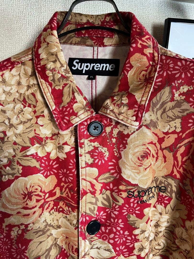 ジャケット・アウター SUPREME Floral Washed Work Trench Coat