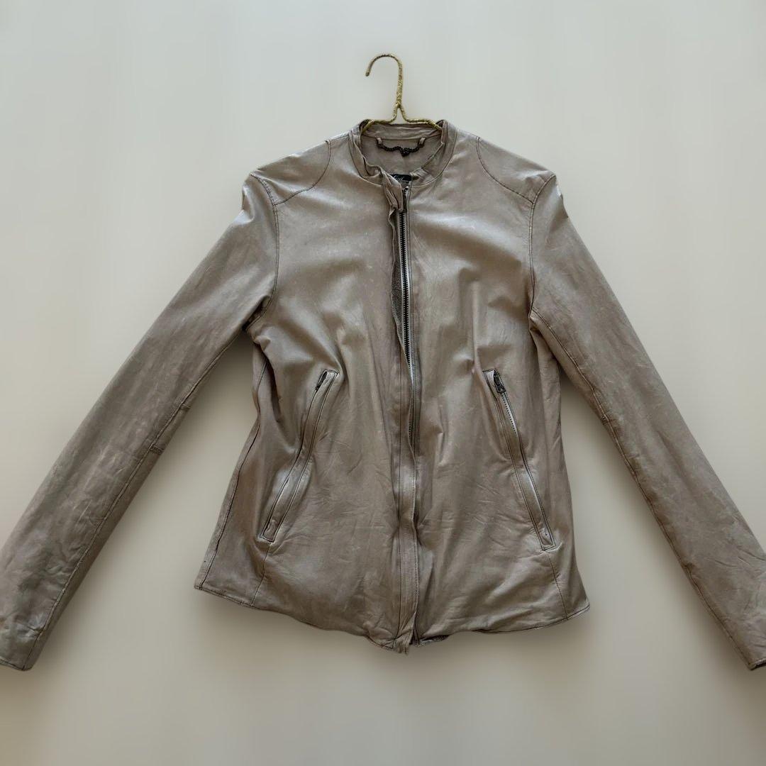 【再値下げ】sisii 革ジャン ベージュ