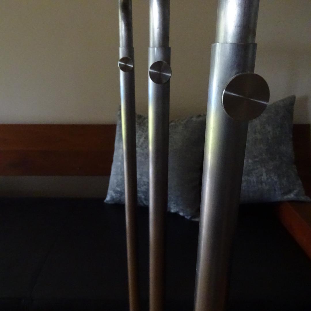 3点　ステンレス× ハンガーラック スタンド アイアン アンティーク調 アパレル