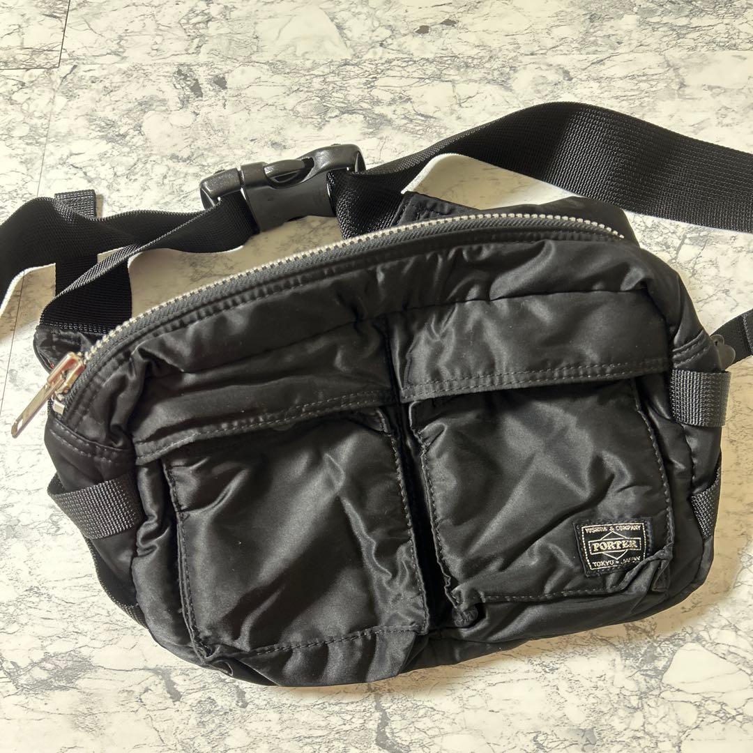 【匿名配送】美品！ポーター　タンカー　ボディウエストバッグ