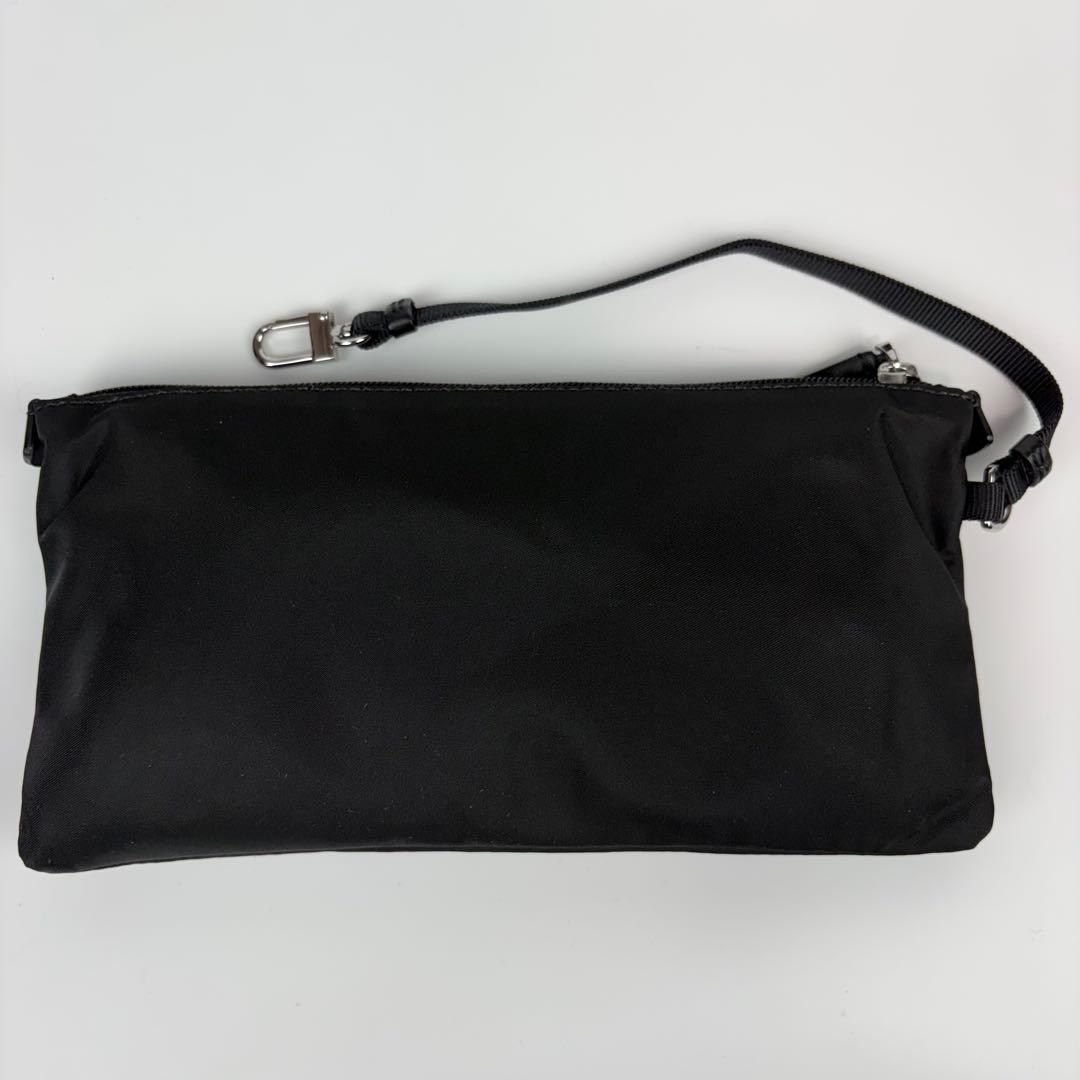 TUMI ジャストインケース トートバッグ ロゴ 肩掛け A4可 ポーチ付 黒