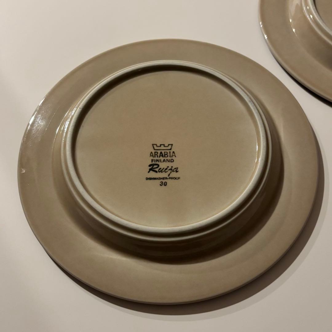 【美品】Arabia Ruija デザートプレート 20cm 4枚セット