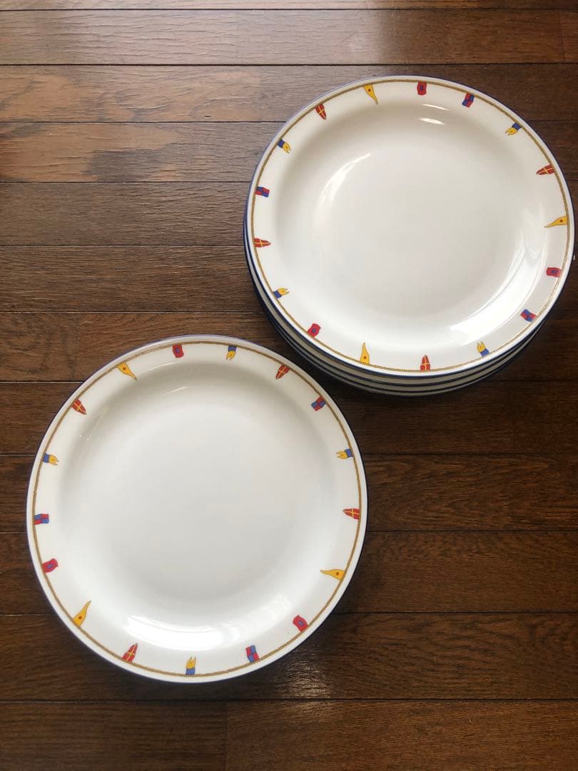 リチャードジノリ　クリッパー　26cm ディナープレート　5枚組