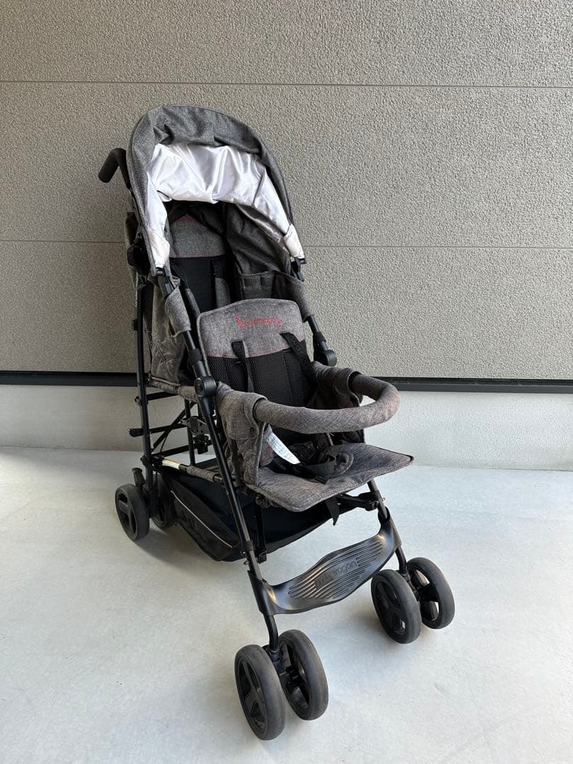kinderwagon DUOシティHOPⅡ 2人乗りベビーカー　グレー
