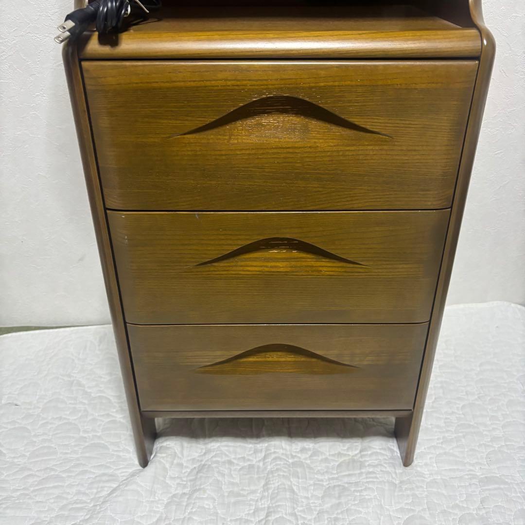 ✨希少✨ カリモク 電話台 キャビネット コンセント付き 4段引出し 送料無料