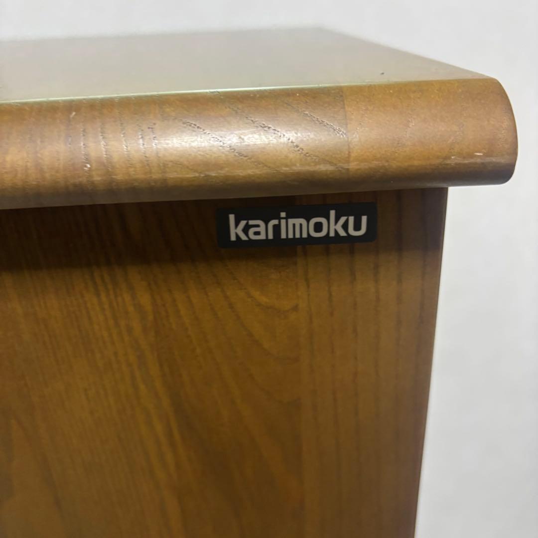 ✨希少✨ カリモク 電話台 キャビネット コンセント付き 4段引出し 送料無料