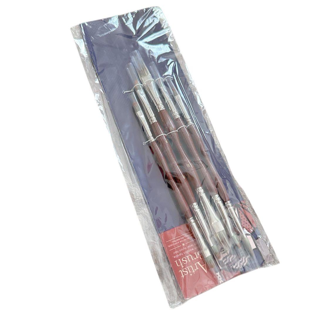 ❤️新品未使用❤️ペイントブラシ 油絵筆セット 丸筆 平型筆 平型円頭筆 5種類