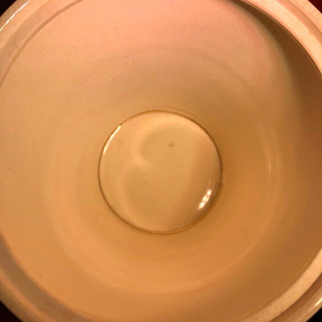 【茶道具】橋本陶正山作　七宝紋末広水指