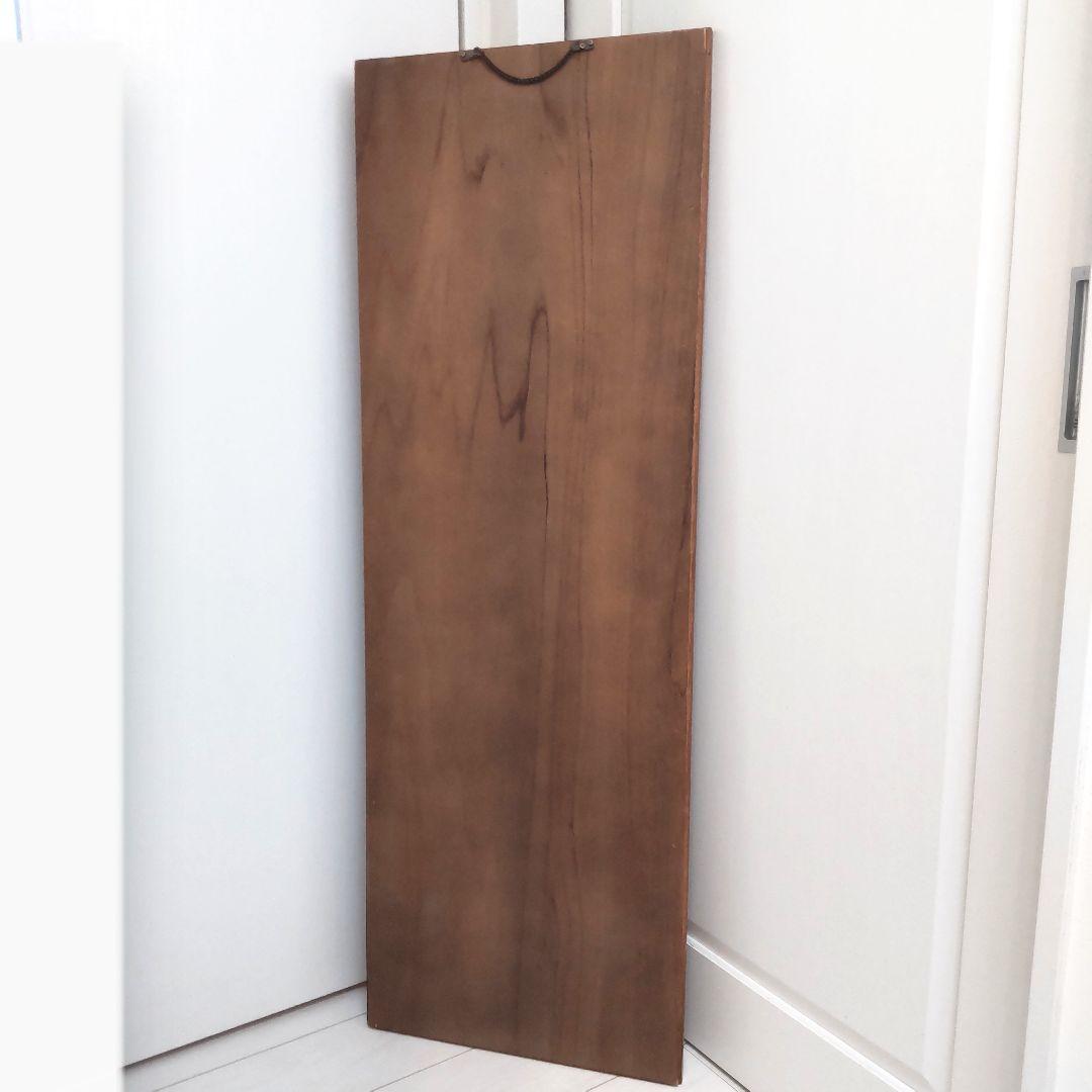 ビンテージ 木製フレーム 壁掛け鏡 ウォールミラー