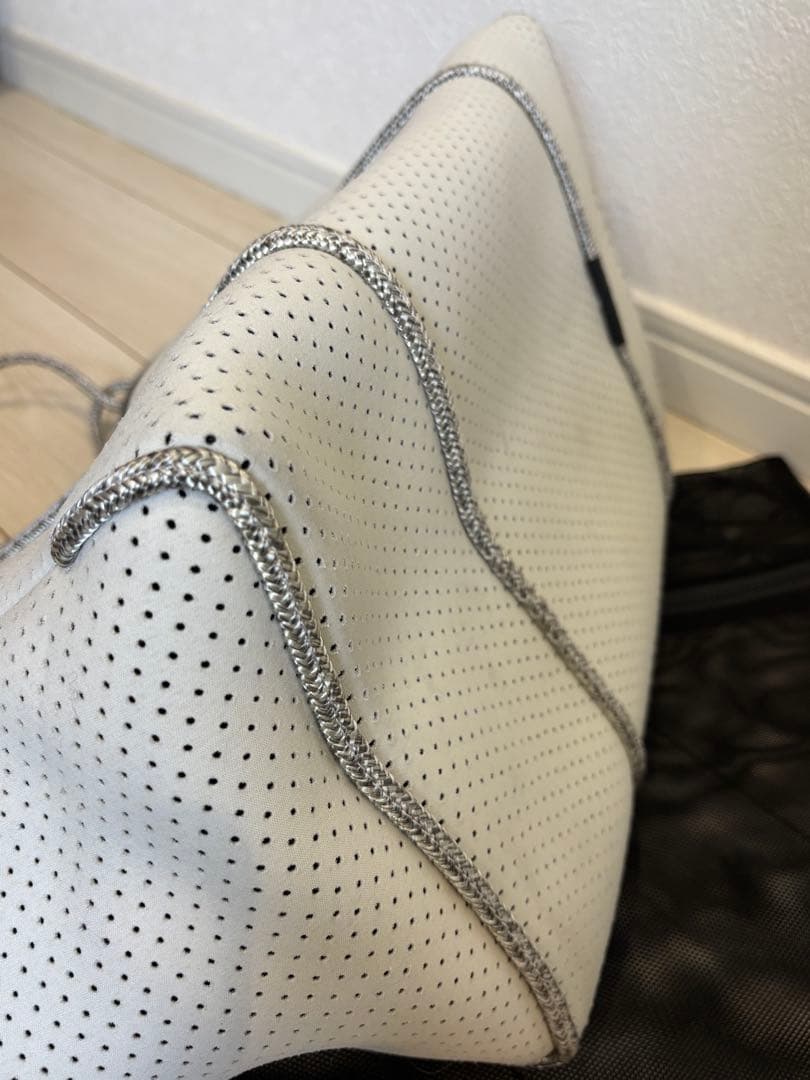 arise 　ステイトオブエスケープトートバッグ 白 ポーチ メッシュ