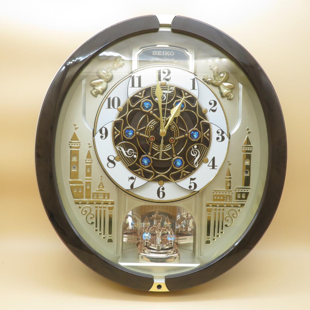SEIKO セイコー からくり時計 壁掛け時計 電波時計 RE579B