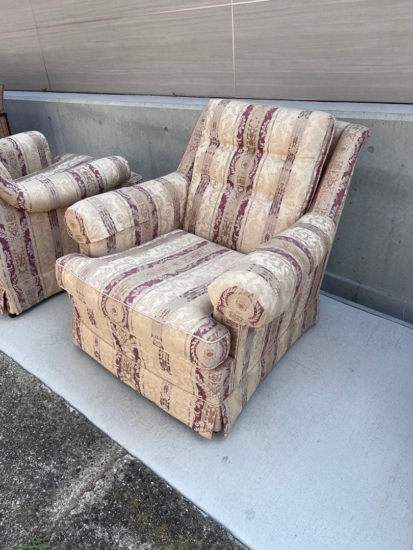 ドレクセル　ソファ　染み有り（見えない部分）