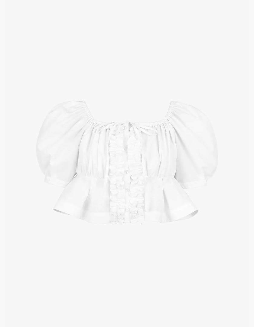 トップス bibiy CYNTHIA CROPPED BLOUSE