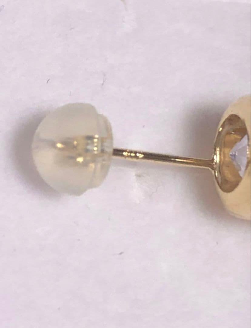 大迫力！18金 K18YG 1.8ct ピアス 片耳 大粒ダイヤ