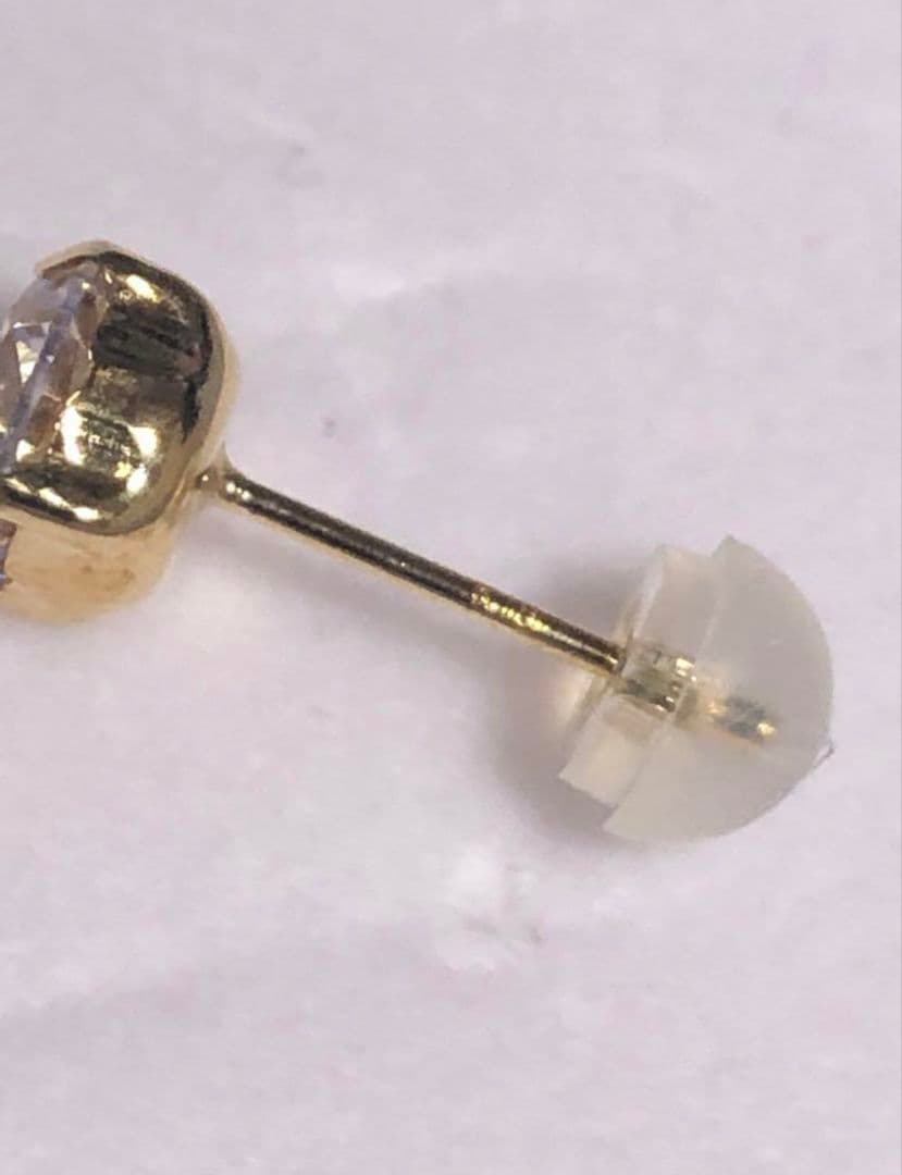 大迫力！18金 K18YG 1.8ct ピアス 片耳 大粒ダイヤ