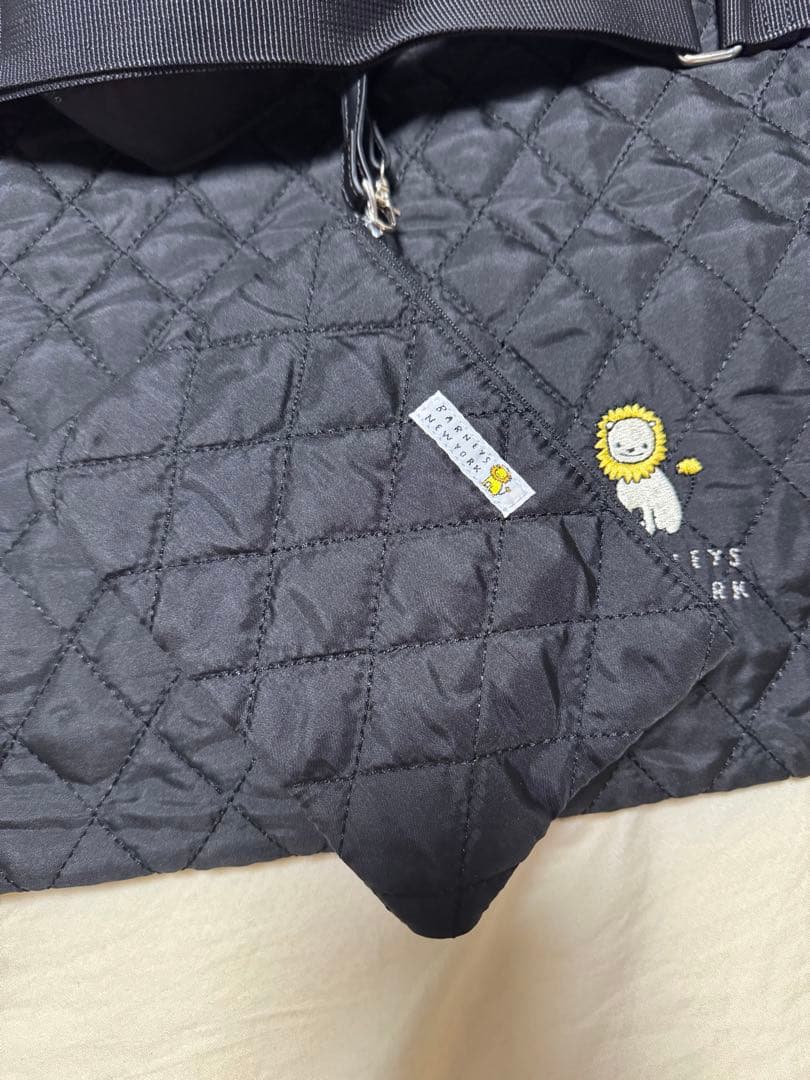 新品未使用✨ブラックBARNEYSNEWYORKキルティングトート