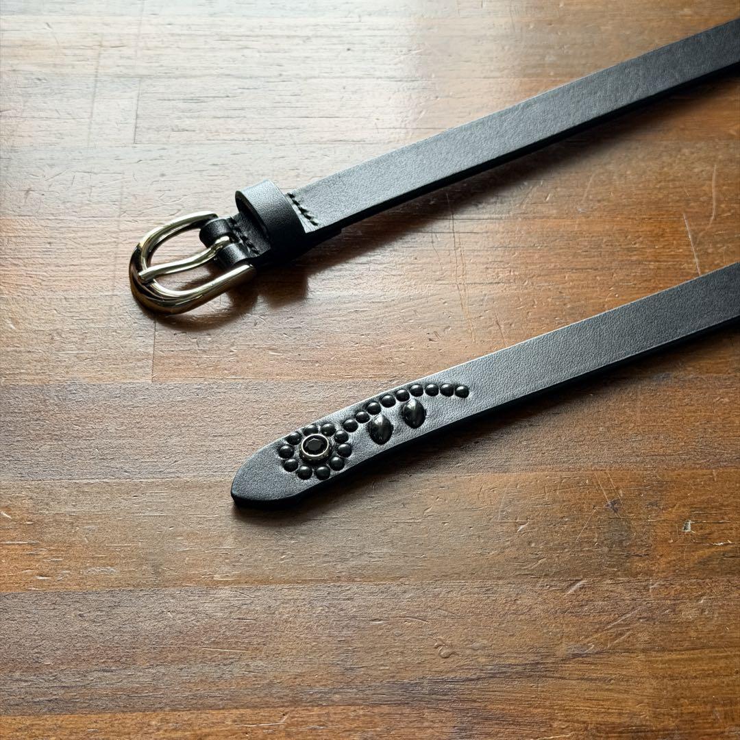 スタッズナローベルトBK18mm