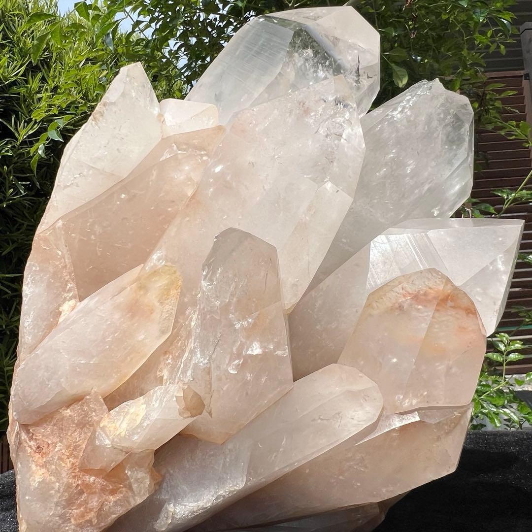 ✮超極大✮オレンジのパワー☆オレンジ レムリアンシードクラスター 原石 天然石