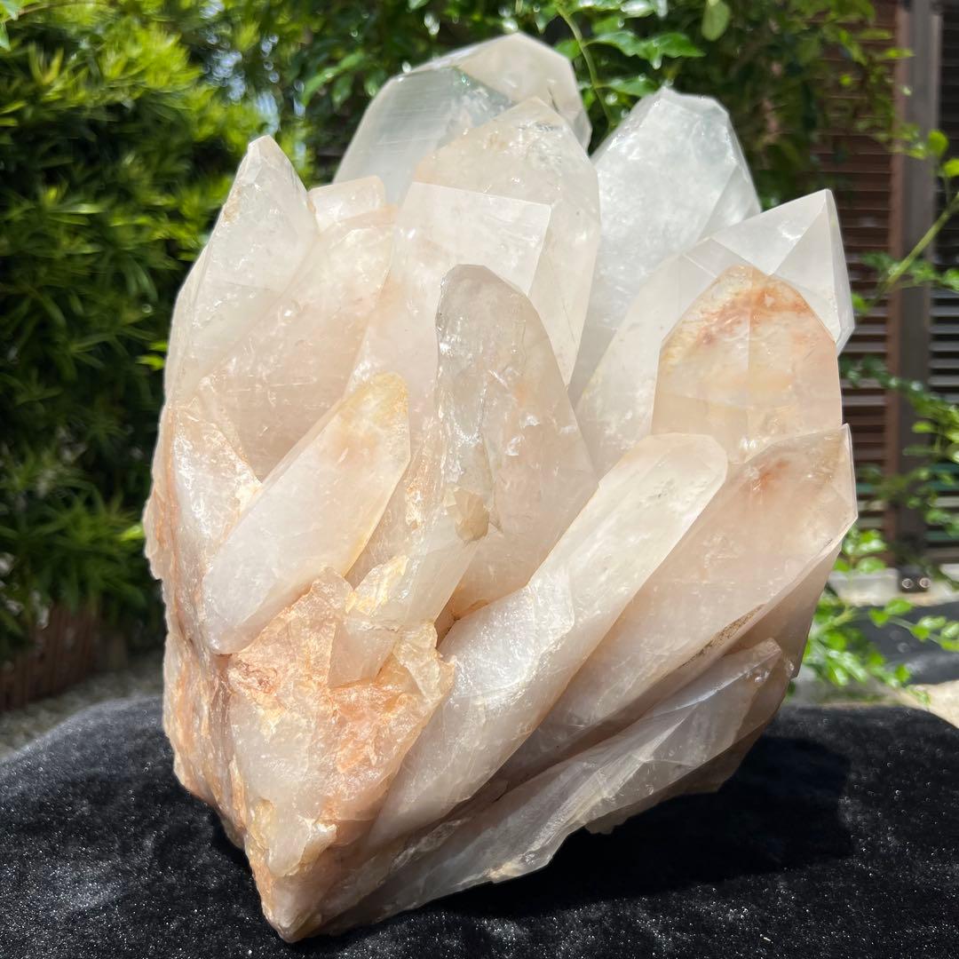 ✮超極大✮オレンジのパワー☆オレンジ レムリアンシードクラスター 原石 天然石