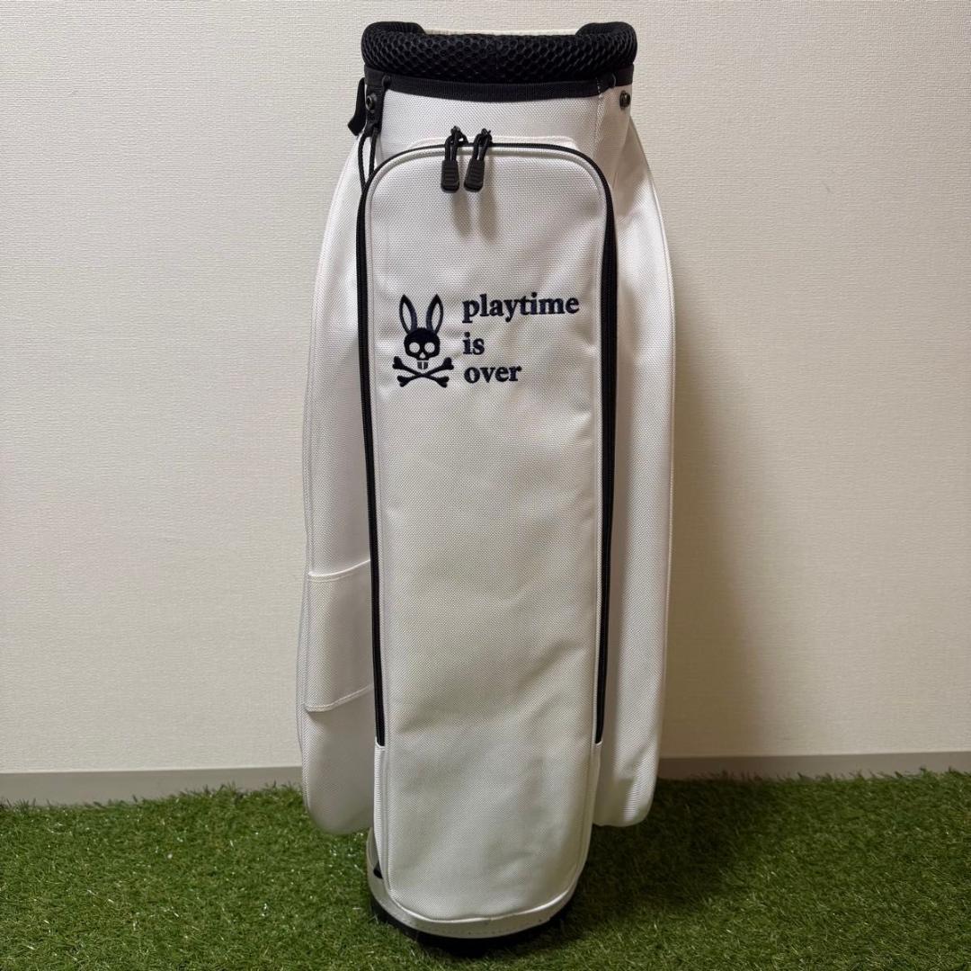 PsychoBunny サイコバニー キャディバッグ 美品 ホワイト系 軽量