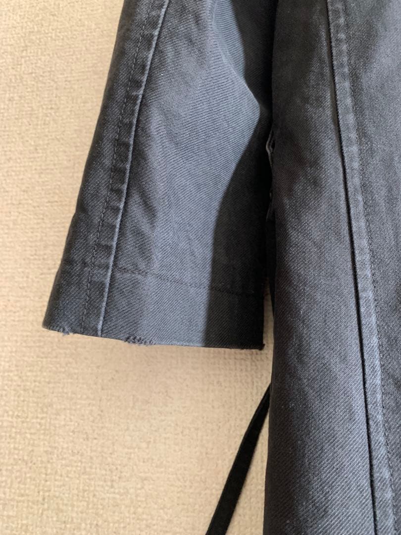 Y's ブラック ダブルブレストコート