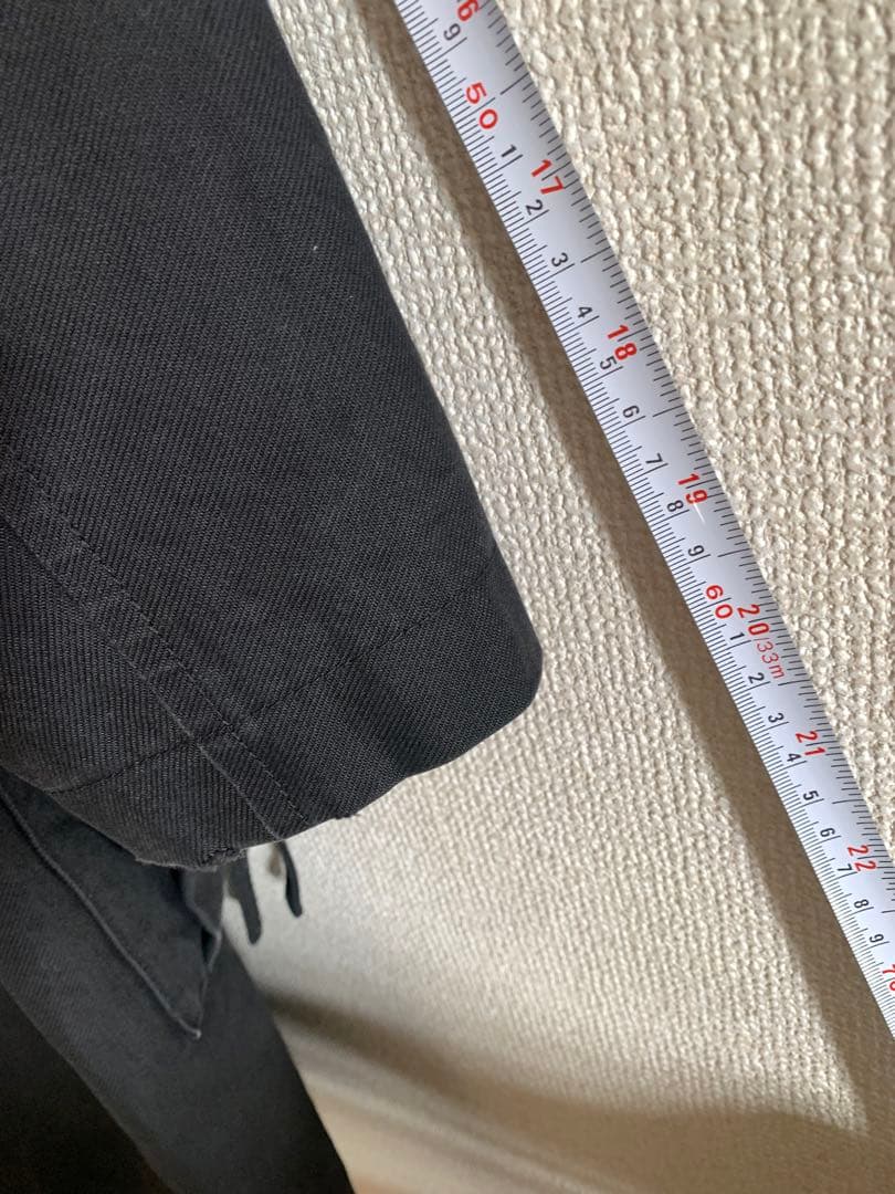 Y's ブラック ダブルブレストコート