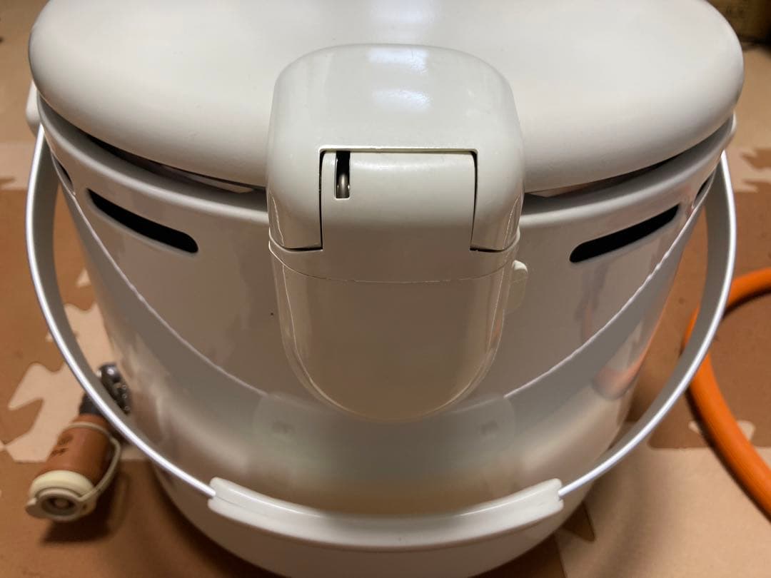 防災キャンプ　 8合炊き炊飯器&レギュレーター&ホース一式　種火保温機能