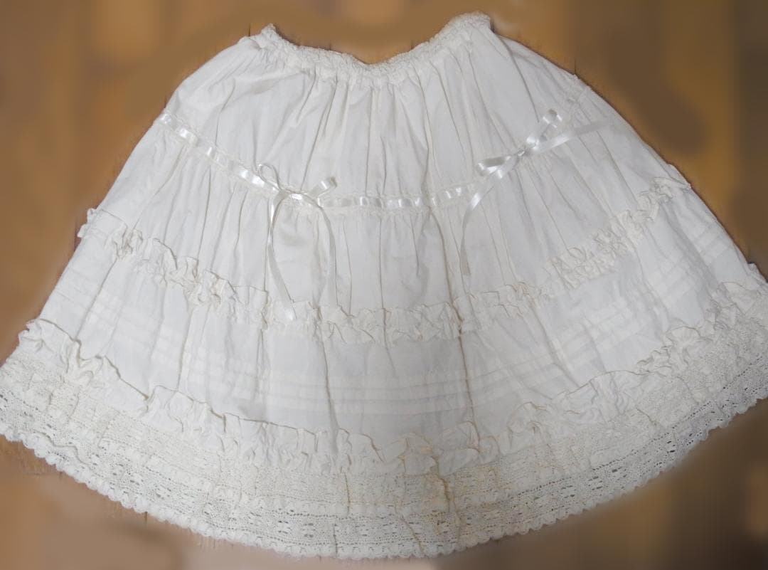 フリルスカート 白系 ベイビーザスターズシャインブライト