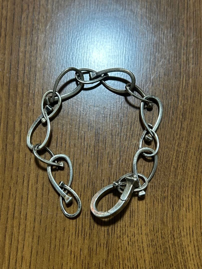 志村GUCCI シルバーリンクチェーンブレスレット