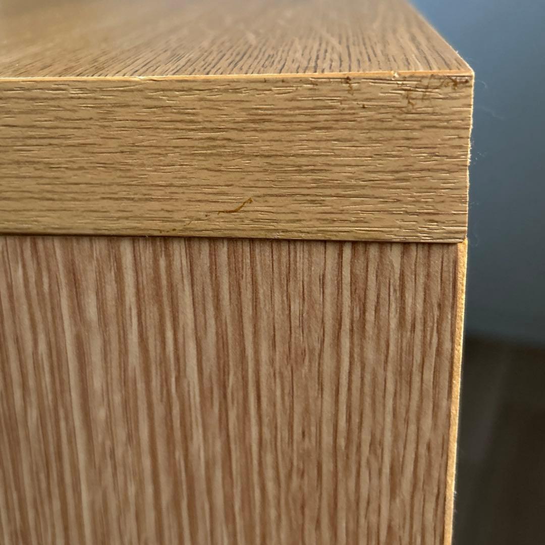 【たのめる便】ニトリサイドボード/食器棚　モデナ2 120LBR ガラス扉