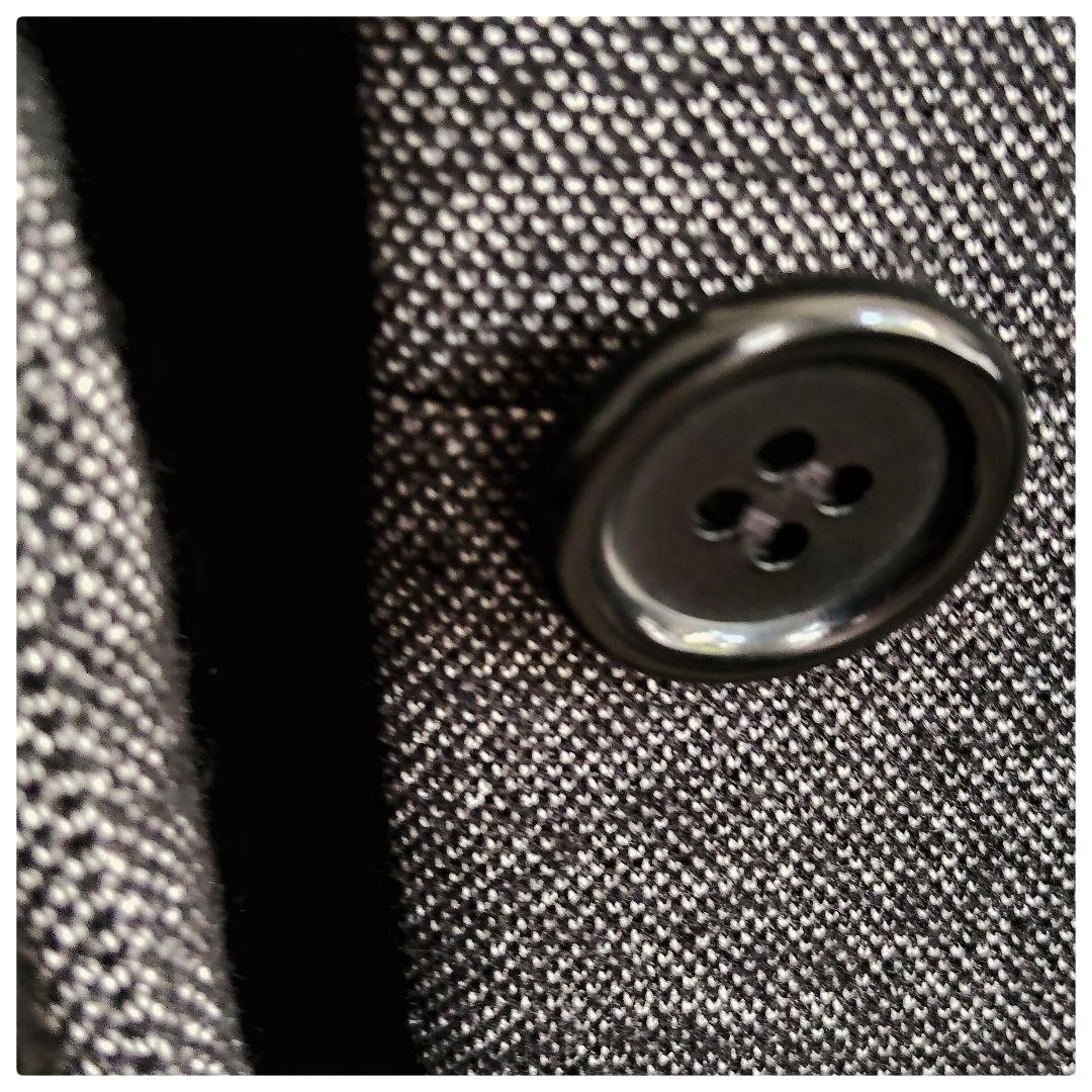 美品♡ナラカミーチェ 黒系 暖か ツィード風ウール混ストレッチパンツスーツ