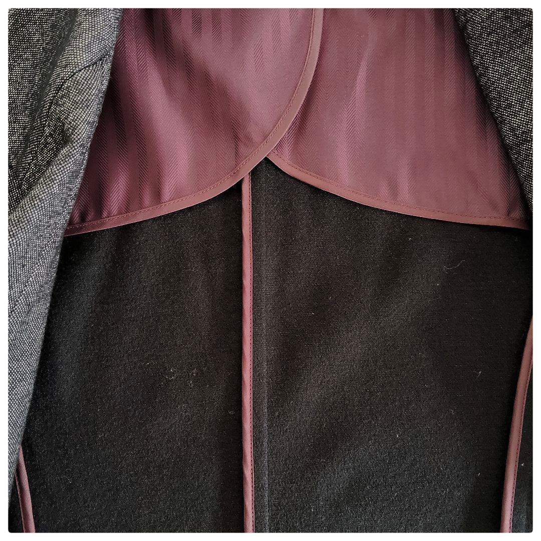 美品♡ナラカミーチェ 黒系 暖か ツィード風ウール混ストレッチパンツスーツ