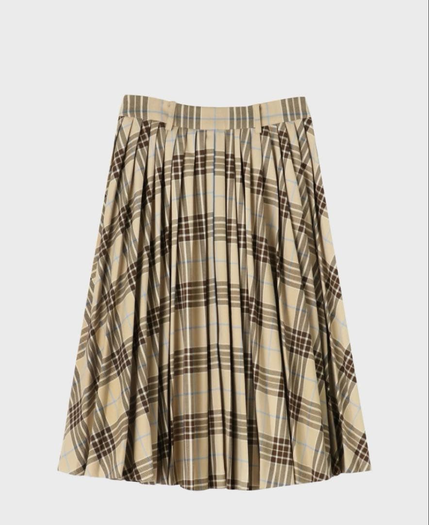 スカート thetoe Lyucus Pleats Skirt check