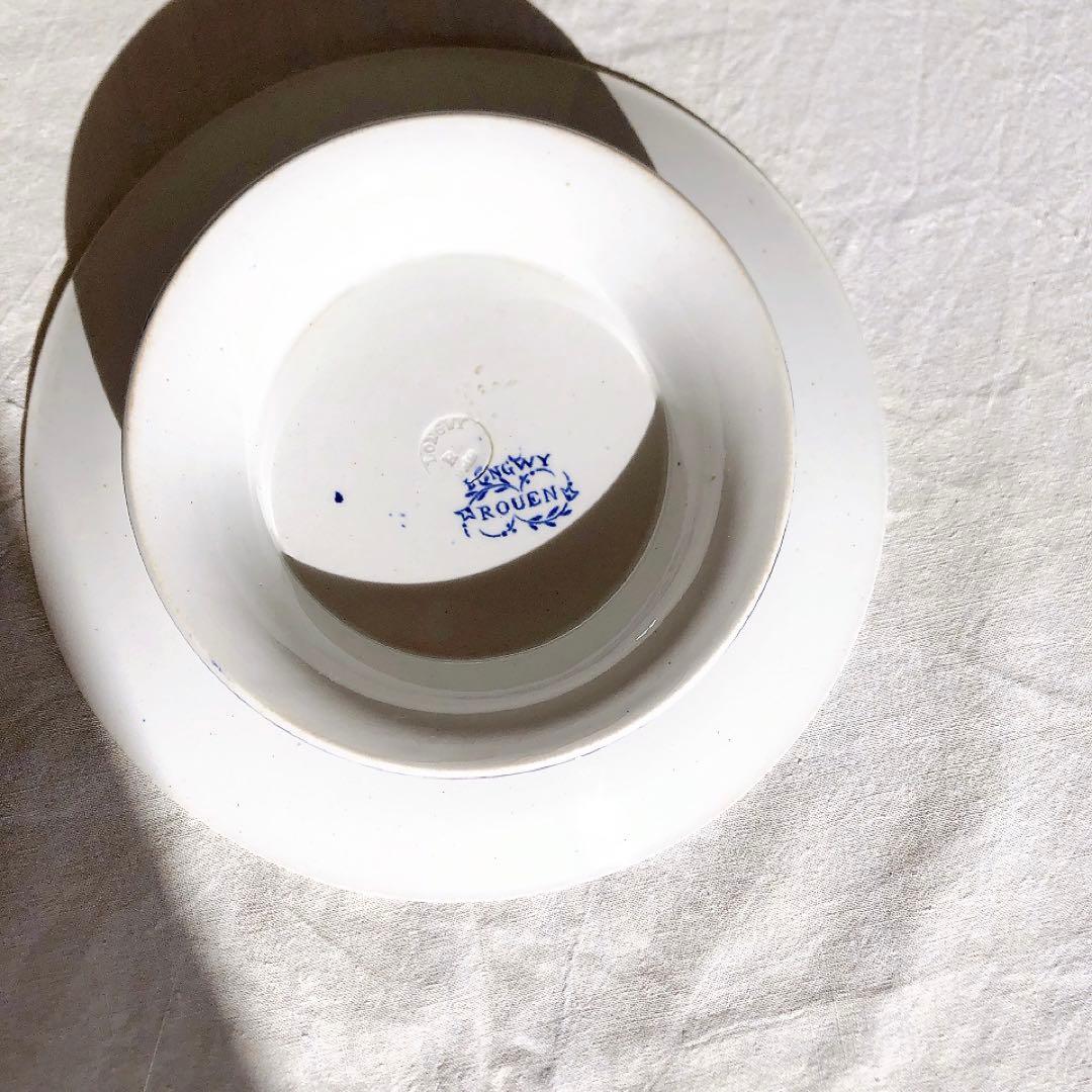 ヴィエイヤーボルドー Rouenモデル　ケーキスタンド　フランスアンティーク食器