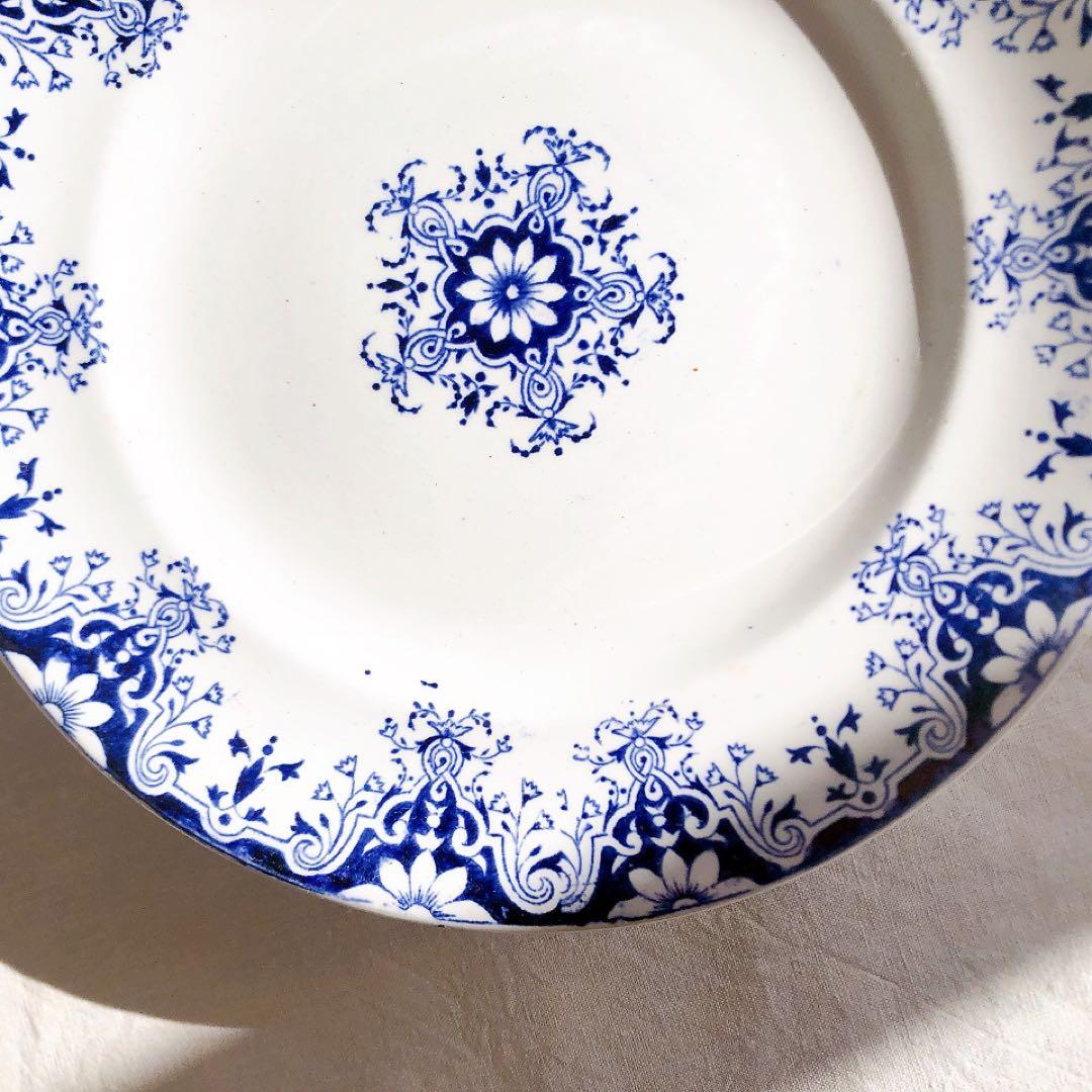 ヴィエイヤーボルドー Rouenモデル　ケーキスタンド　フランスアンティーク食器