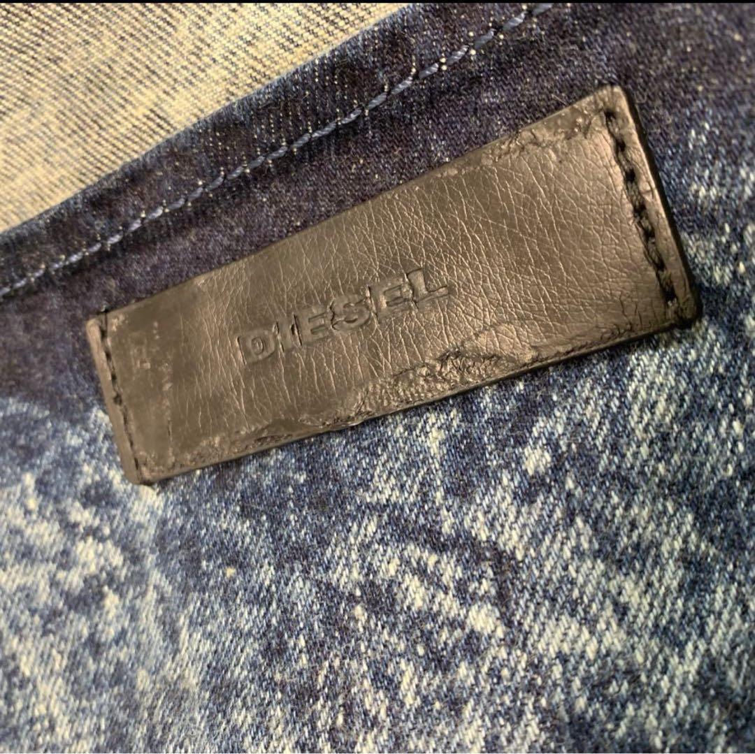 F7. DIESEL【大容量/ケミカルウォッシュ◆トートバッグ/ハンドバッグ】