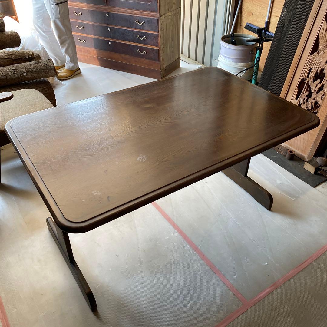 カリモク？　一枚板　ダイニングテーブル