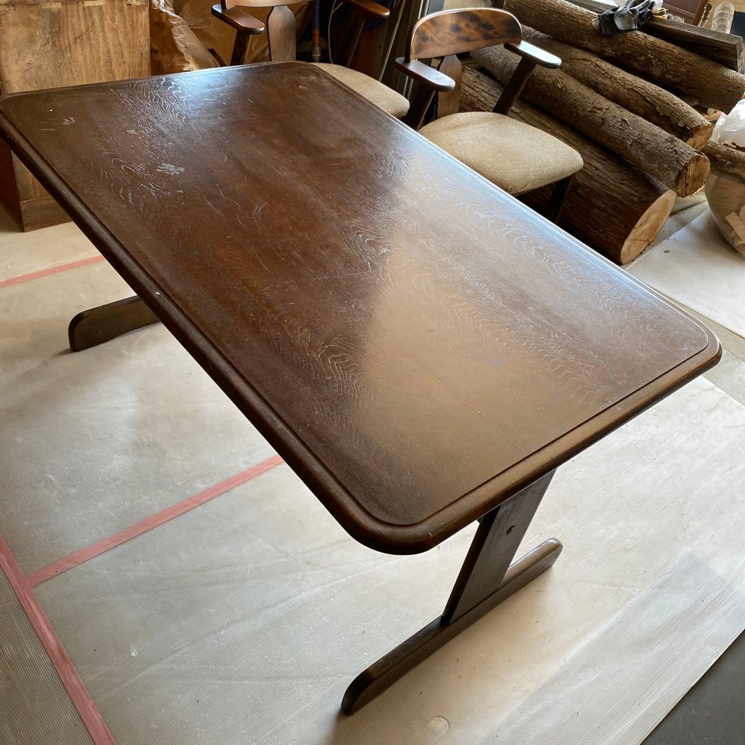 カリモク？　一枚板　ダイニングテーブル