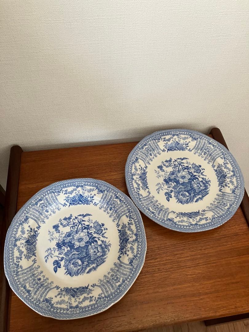 バーレイ　フローラ　プレート２枚セット 　 ※2月末までの特別出品