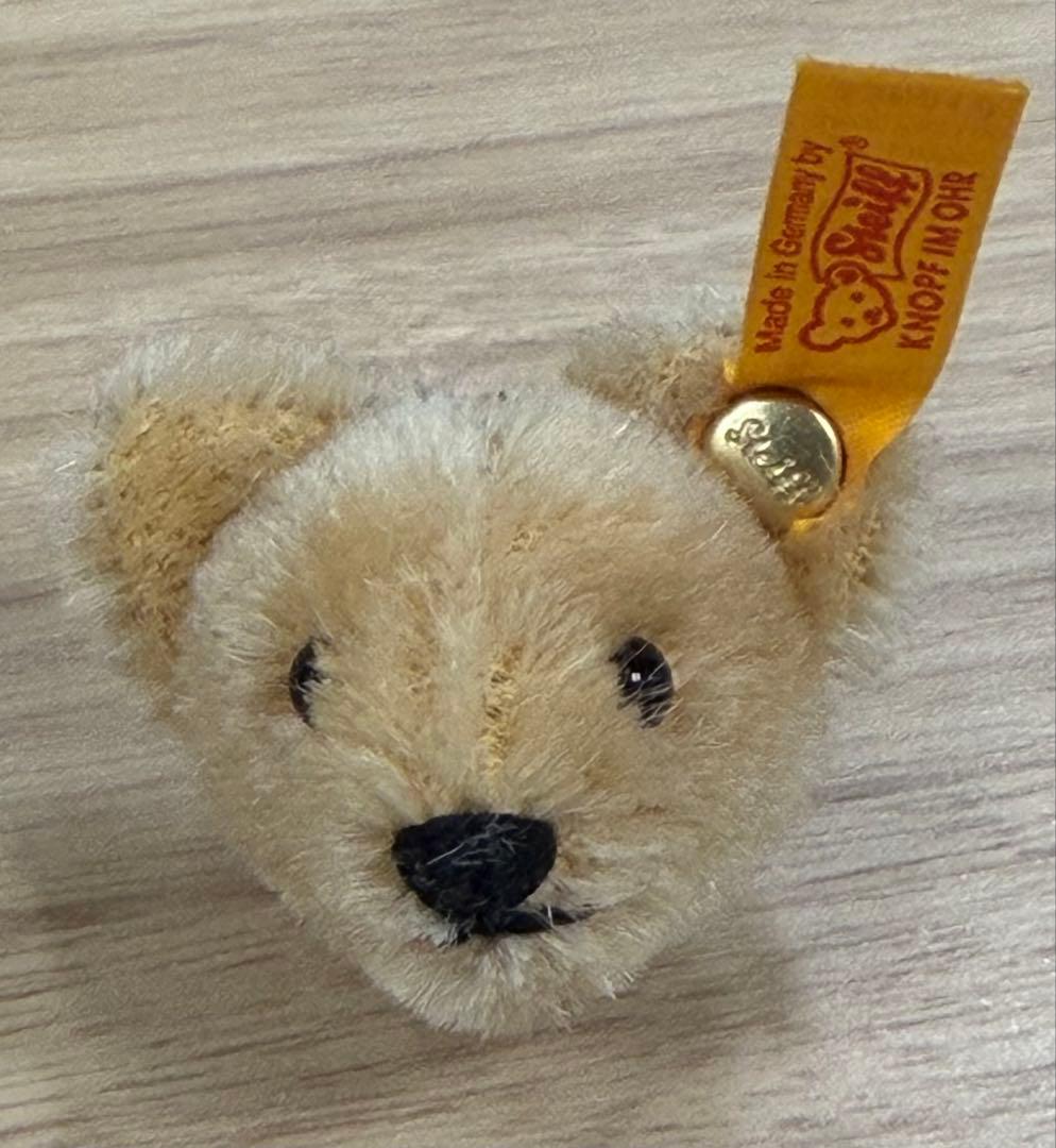 【ドイツ購入】シュタイフ テディベア ブローチ 希少 420818 ピンバッジ
