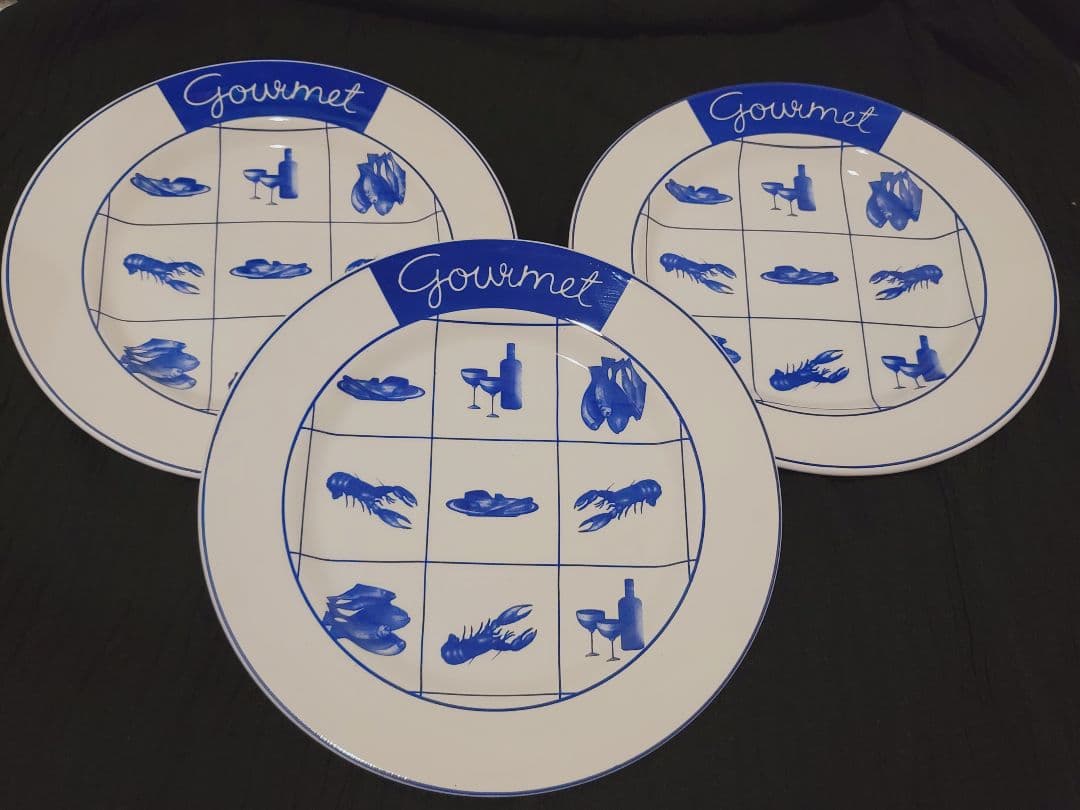 イタリア Quadrifoglio(クアドリフォリオ) 皿 26cm 3枚 レア