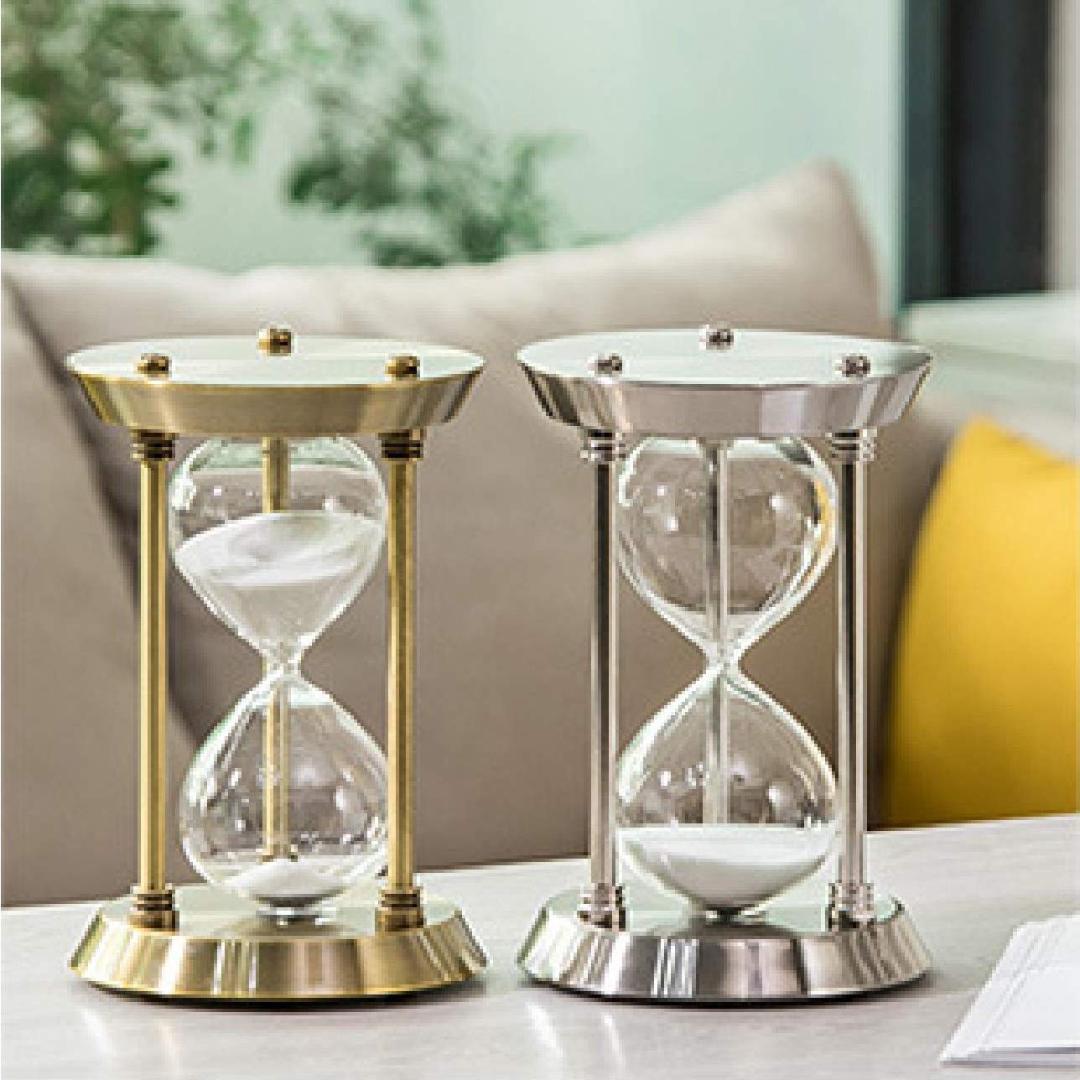 ブロンズ エレガントなデザイン 砂時計 アンティーク風