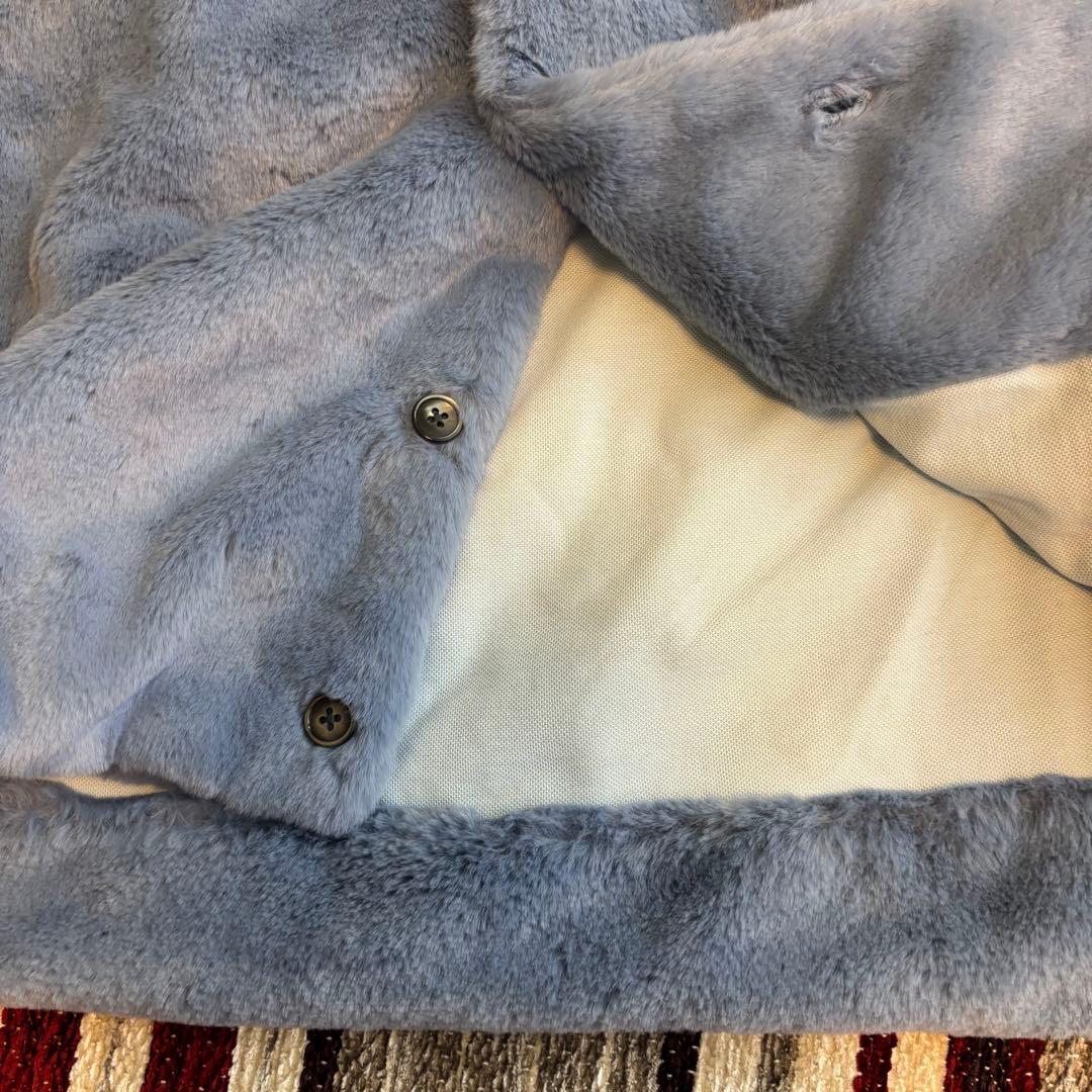 極美品　SON OF THE CHEESE FUR CARDIGAN ブルー　L