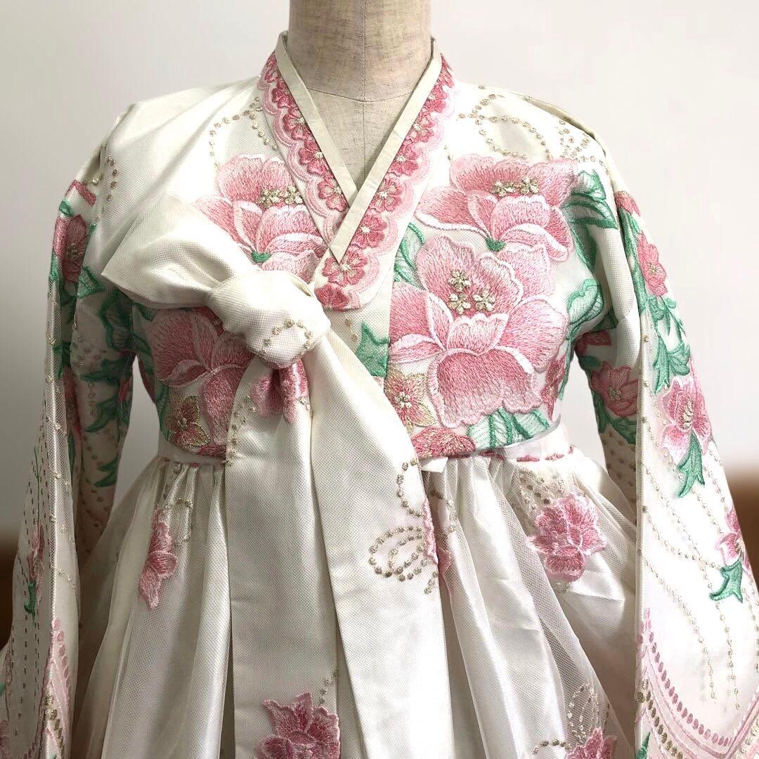 韓服チマチョゴリセット☆ピンク花