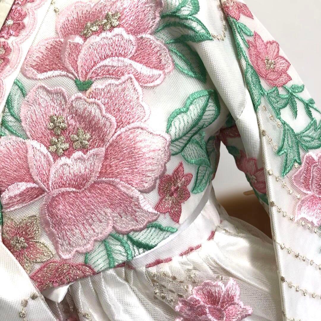 韓服チマチョゴリセット☆ピンク花