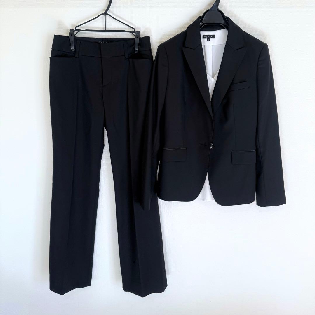 インディヴィ　スーツ　ブラック　セットアップ