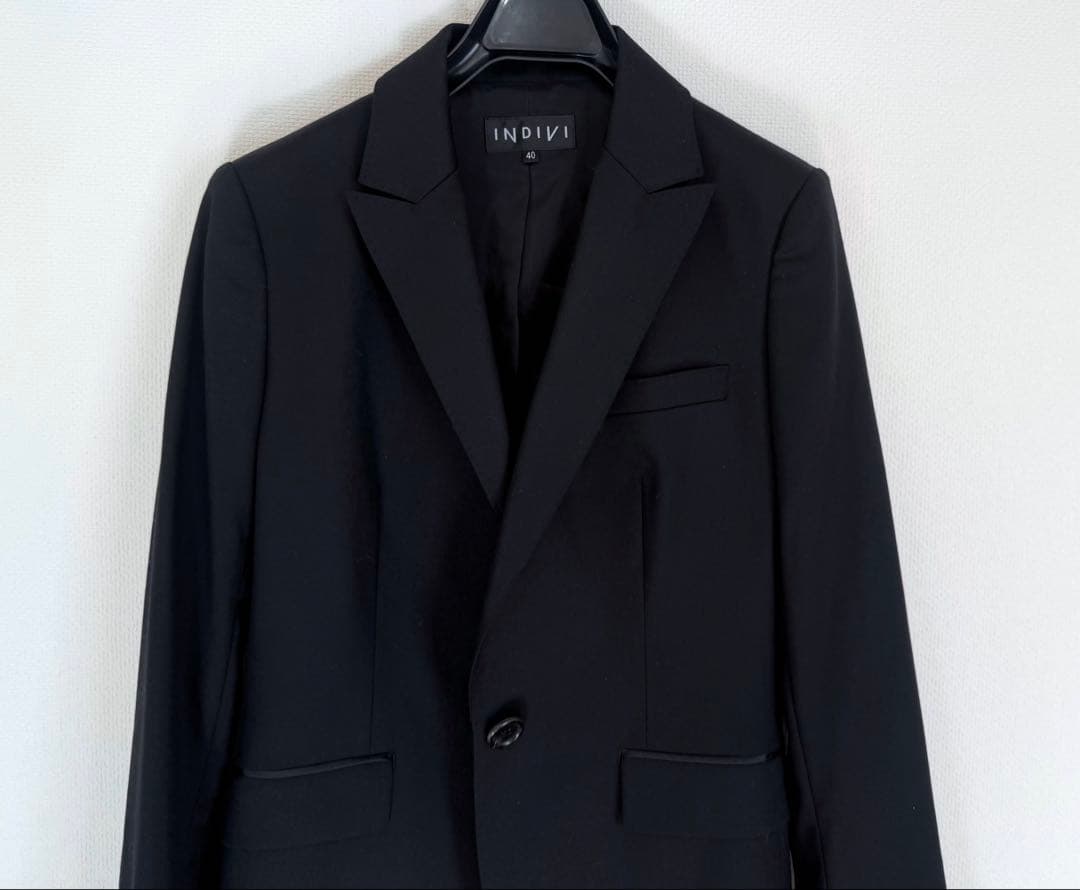 インディヴィ　スーツ　ブラック　セットアップ