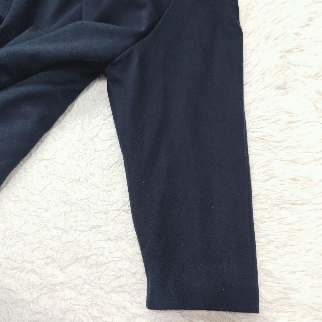 【カシミヤ100%】ダブルブレストロングコート エンチャリオット チェスター紺色